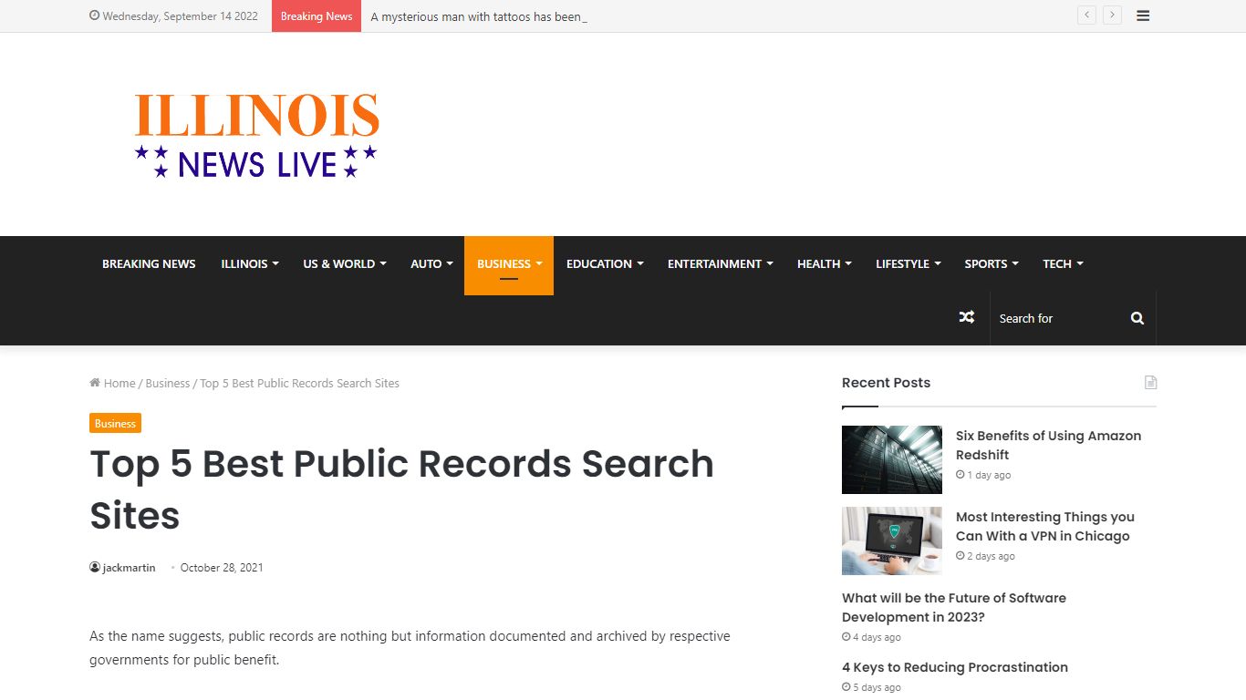 Top 5 Best Public Records Search Sites - Illinois News Today